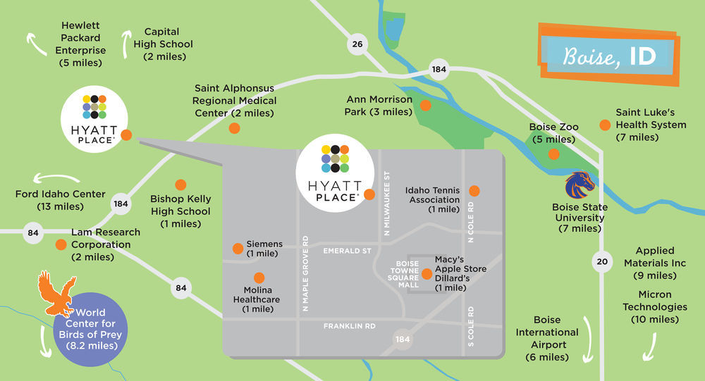 Hyatt Place Boise/Towne Square Exterior foto